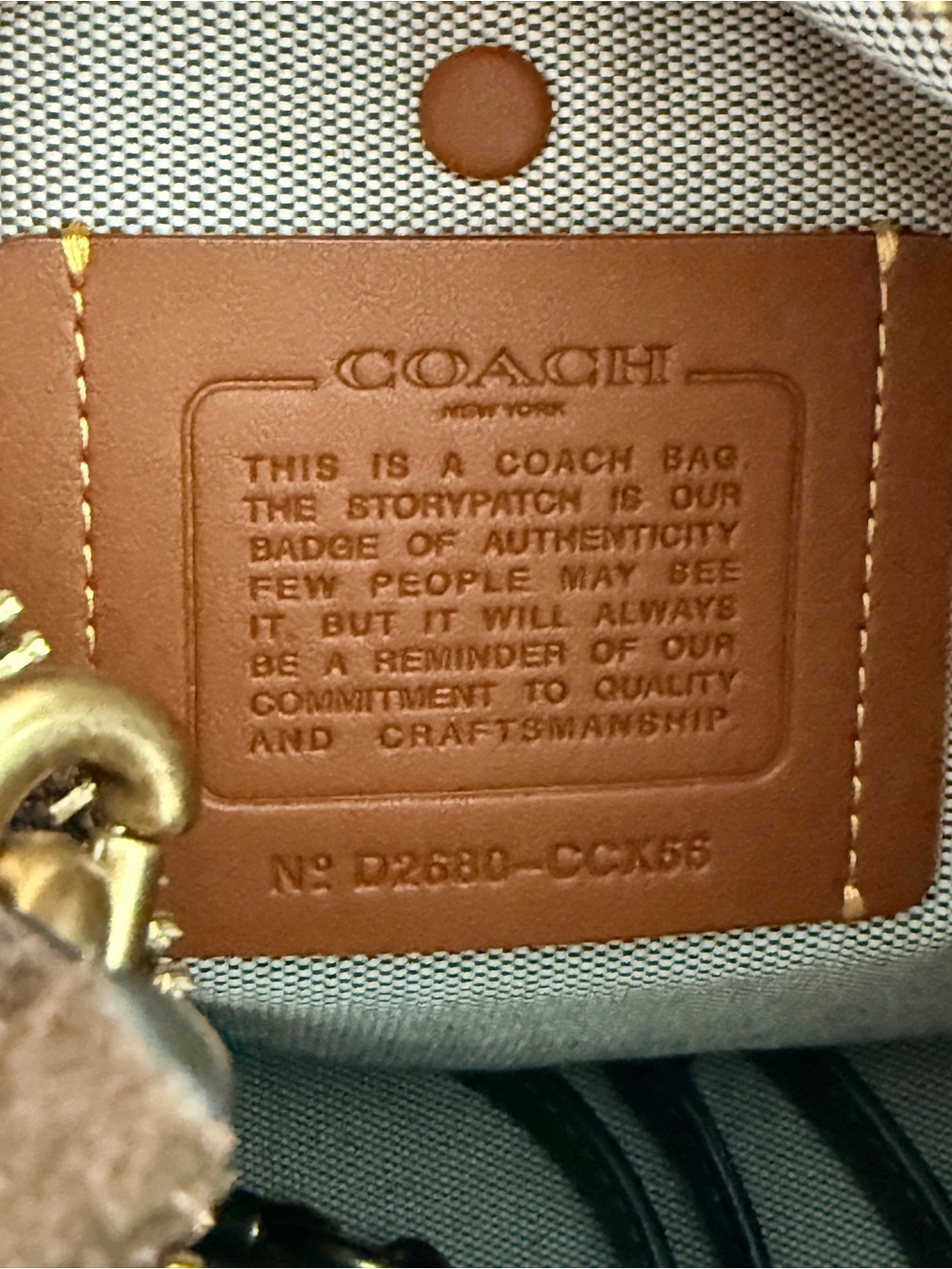Coach Rogue 40 Chocolate Brown Suede with Gold-Tone Hardware - Picture 6 of 11